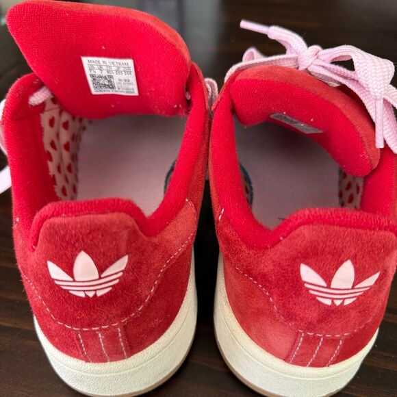 Size 7.5 - adidas Campus 00s Low Scarlet Red Gum sole - H03477 - Picture 6 of 14